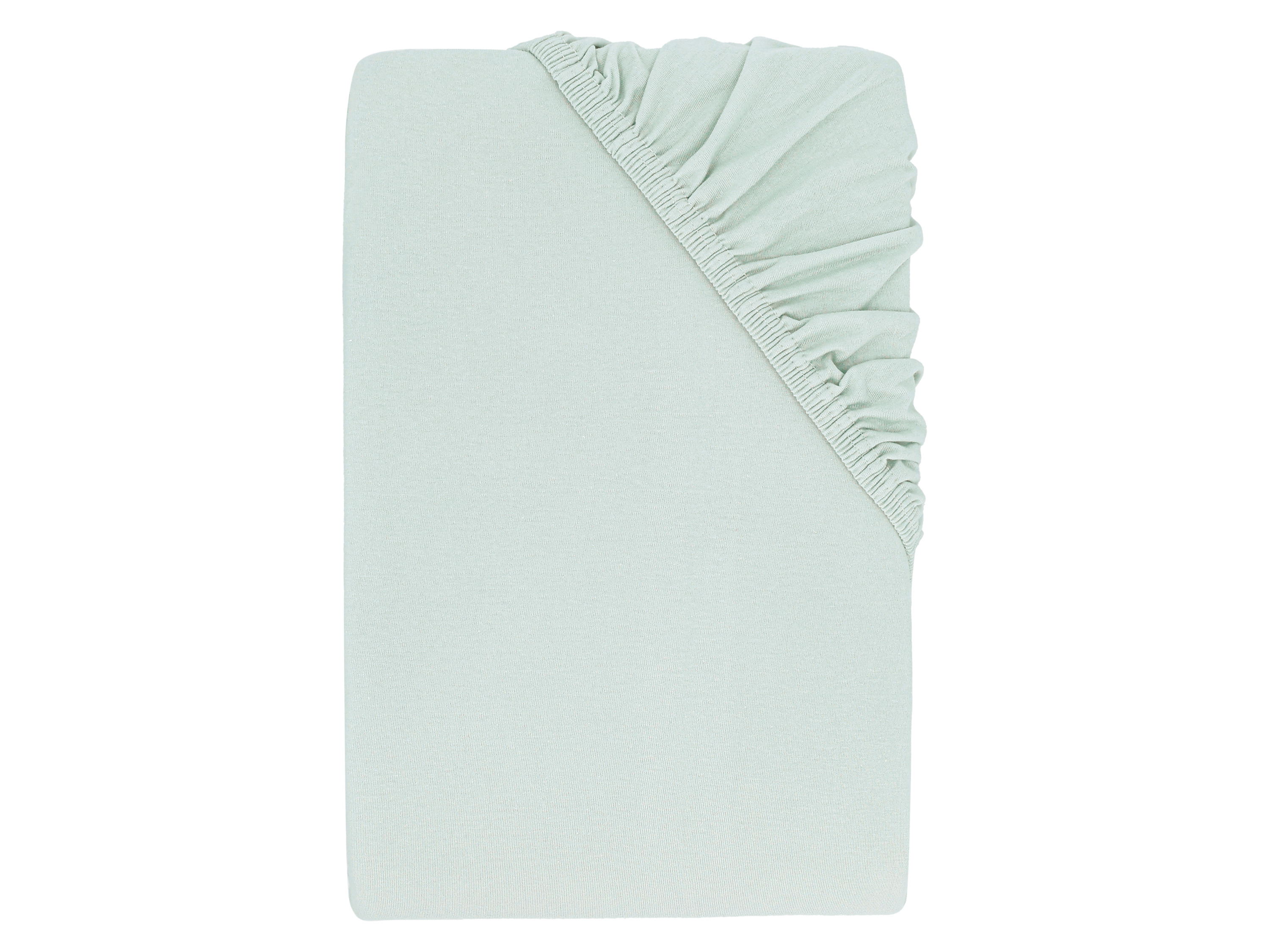 LUPILU® Prześcieradło z dżerseju z gumką, 90-100 x 200 cm (Szary)