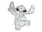 Puzzle przedstawiające Stitch z Disney'a trzymającego serce.
