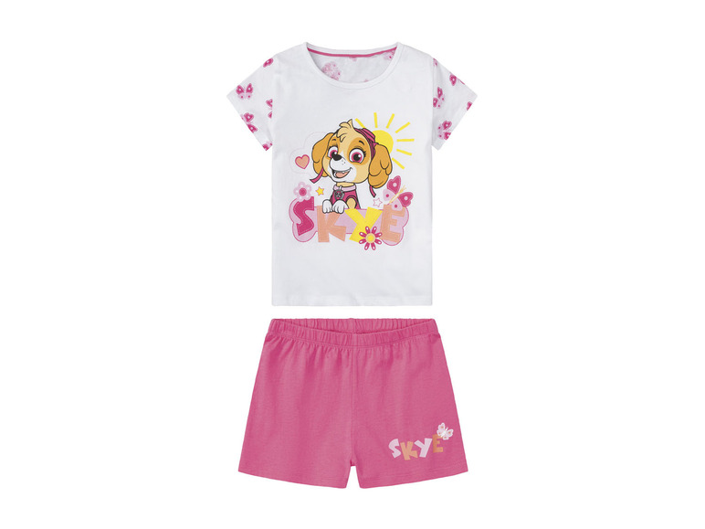 Pełny ekran: Piżama dziewczęca z postaciami z bajek (t-shirt + szorty) - zdjęcie 5