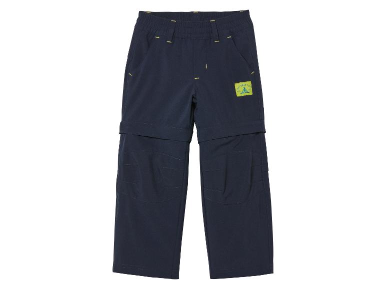 Ciemnoniebieskie spodnie typu convertible z logo 'Outdoor Fun'