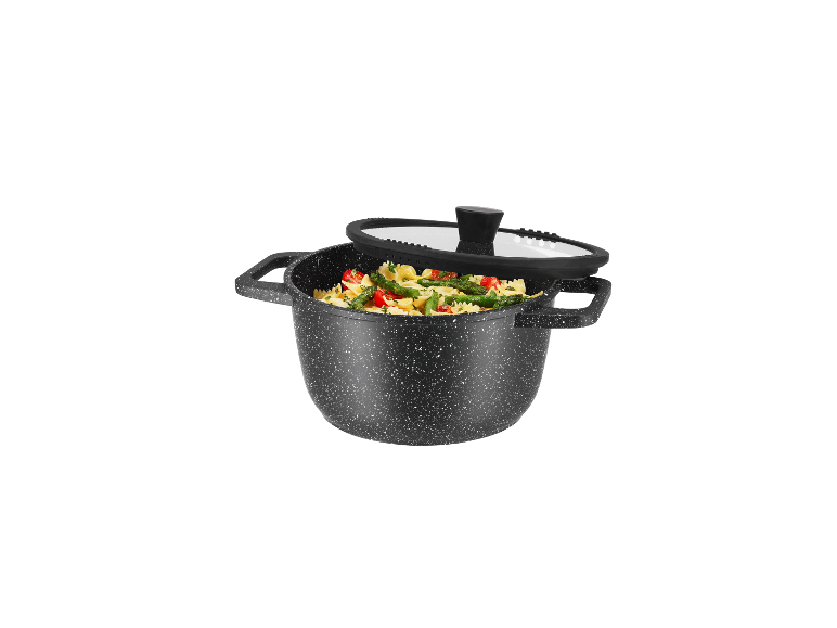 Garnek z odlewu aluminiowego z miarką, Ø 24 cm