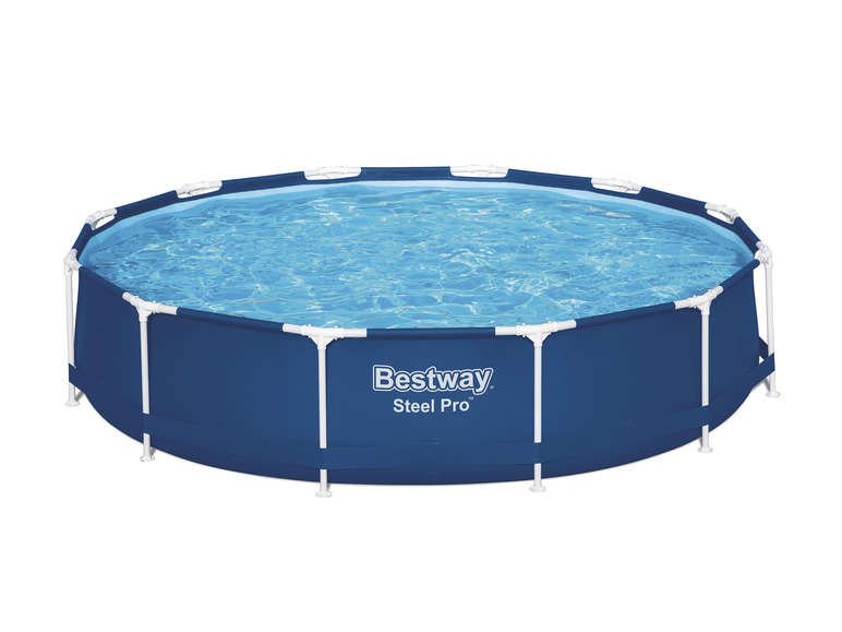 Basen Bestway Steel Pro z wodą.