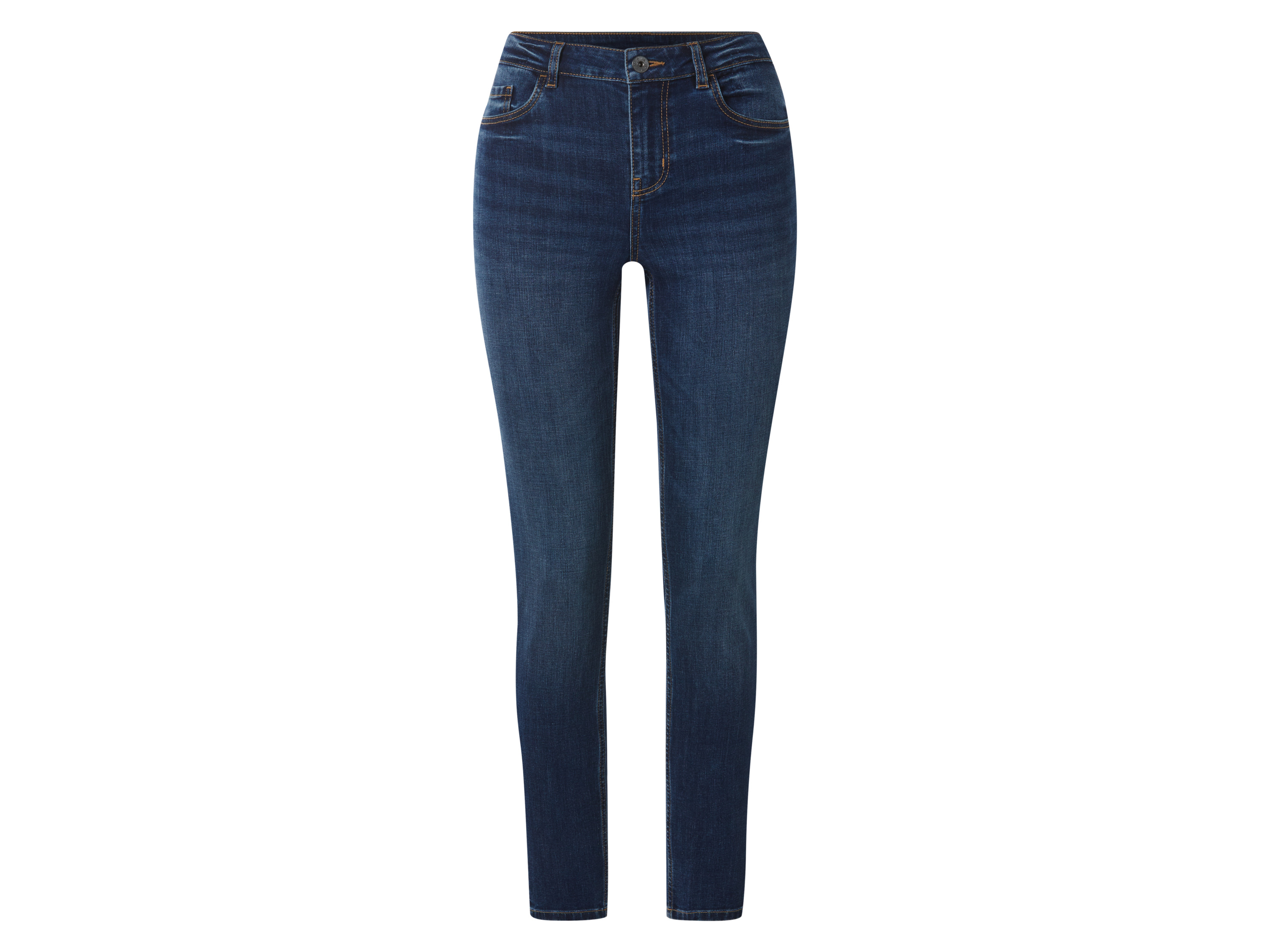 ESMARA® Jeansy damskie, Skinny Fit (Niebieski, 46)