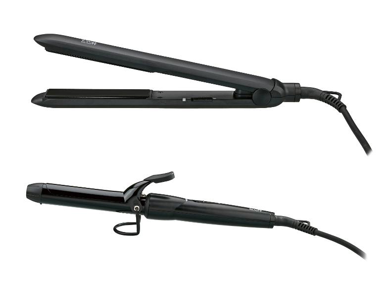 Prostownica i lokówka Cien Beauty w kolorze czarnym.