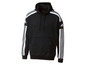 Czarna bluza z kapturem Adidas z białymi paskami