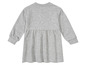 Szara sukienka dla dziewczynek z długimi rękawami.