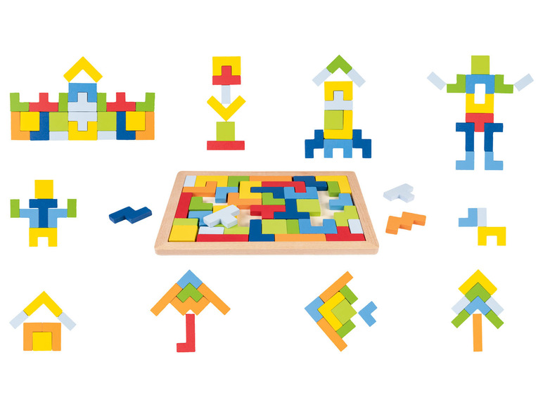 Pełny ekran: Playtive Puzzle drewniane lub Tablica geometryczna - zdjęcie 9