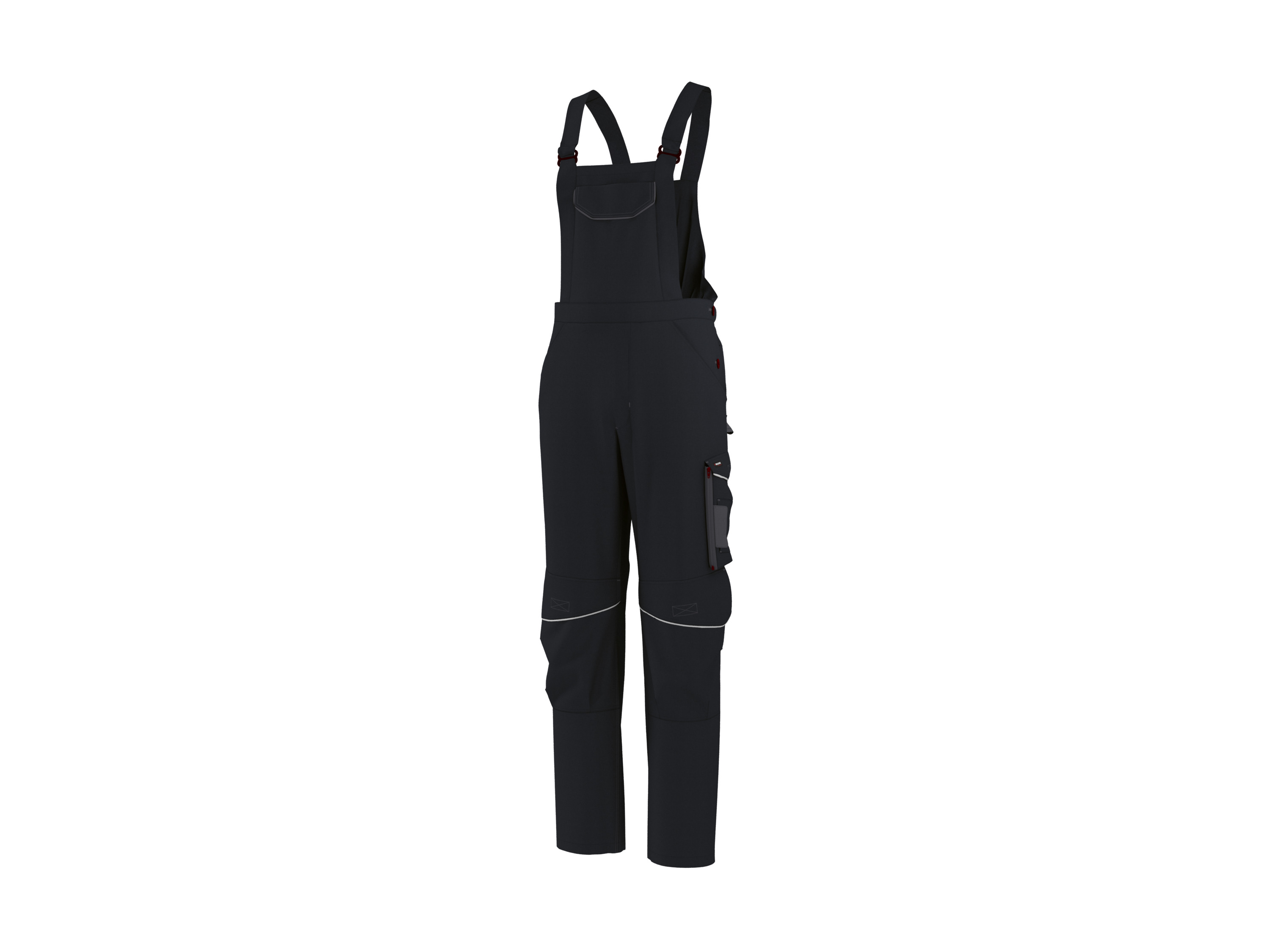 PARKSIDE PERFORMANCE® Ogrodniczki robocze męskie (Czarny, 46)