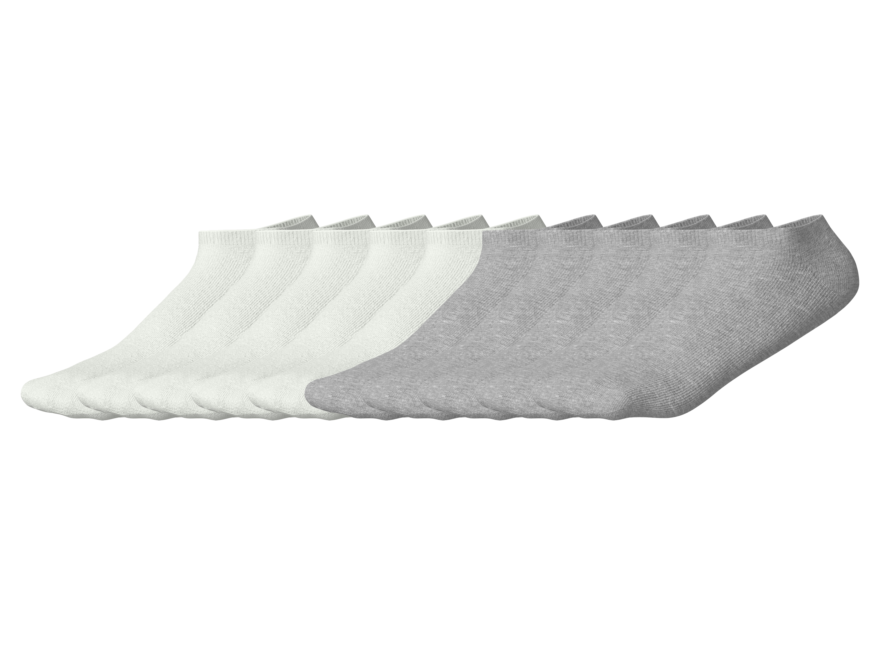 ESMARA® Skarpetki stopki damskie, 10 par (Biały/jasnoszary, 39-42)