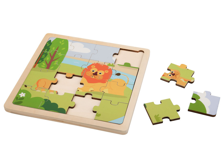 Pełny ekran: Playtive Puzzle drewniane, 17-elementów, 1 szt. - zdjęcie 19