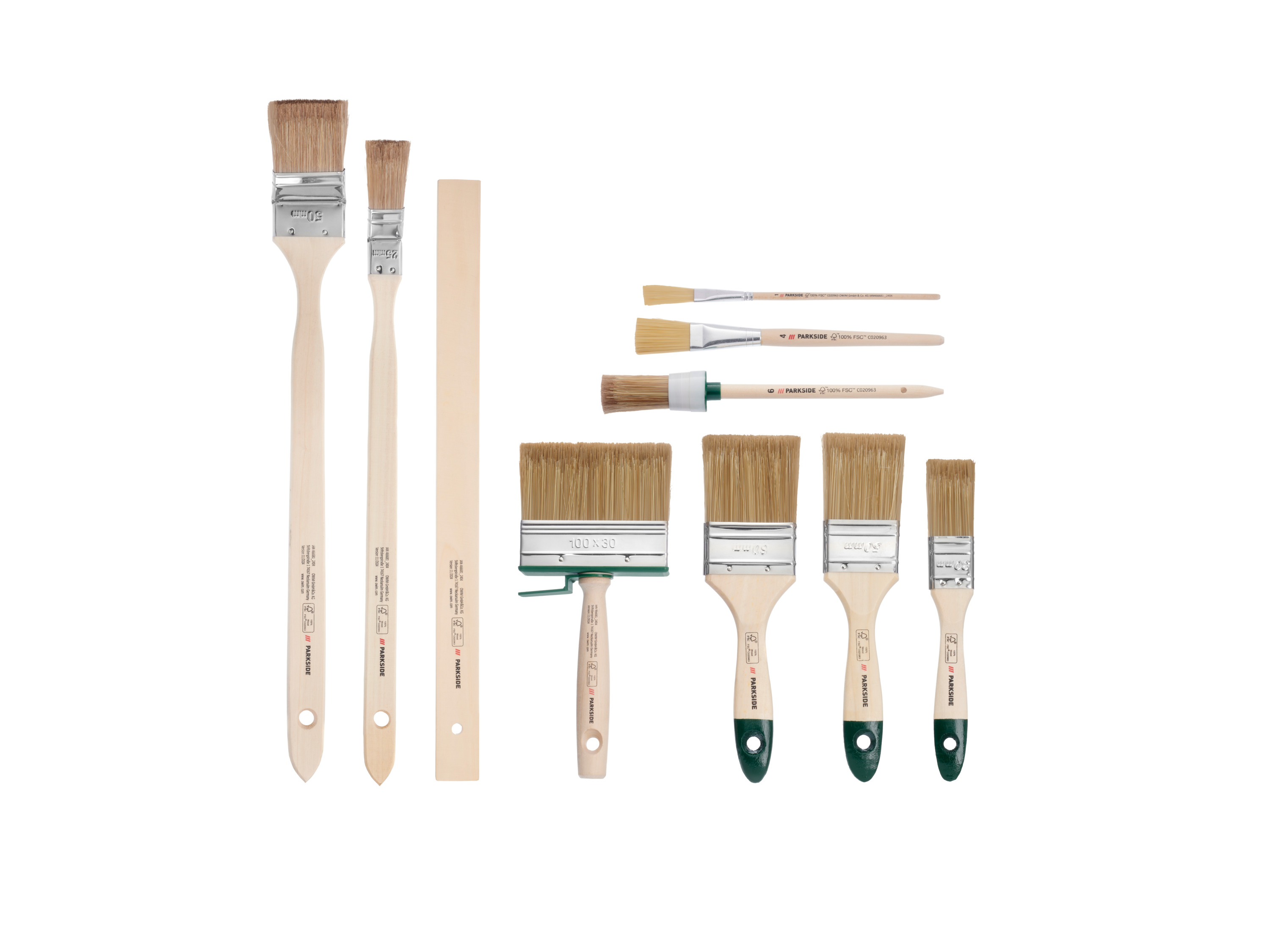 PARKSIDE® Zestaw 10 pędzli (Do lazury)