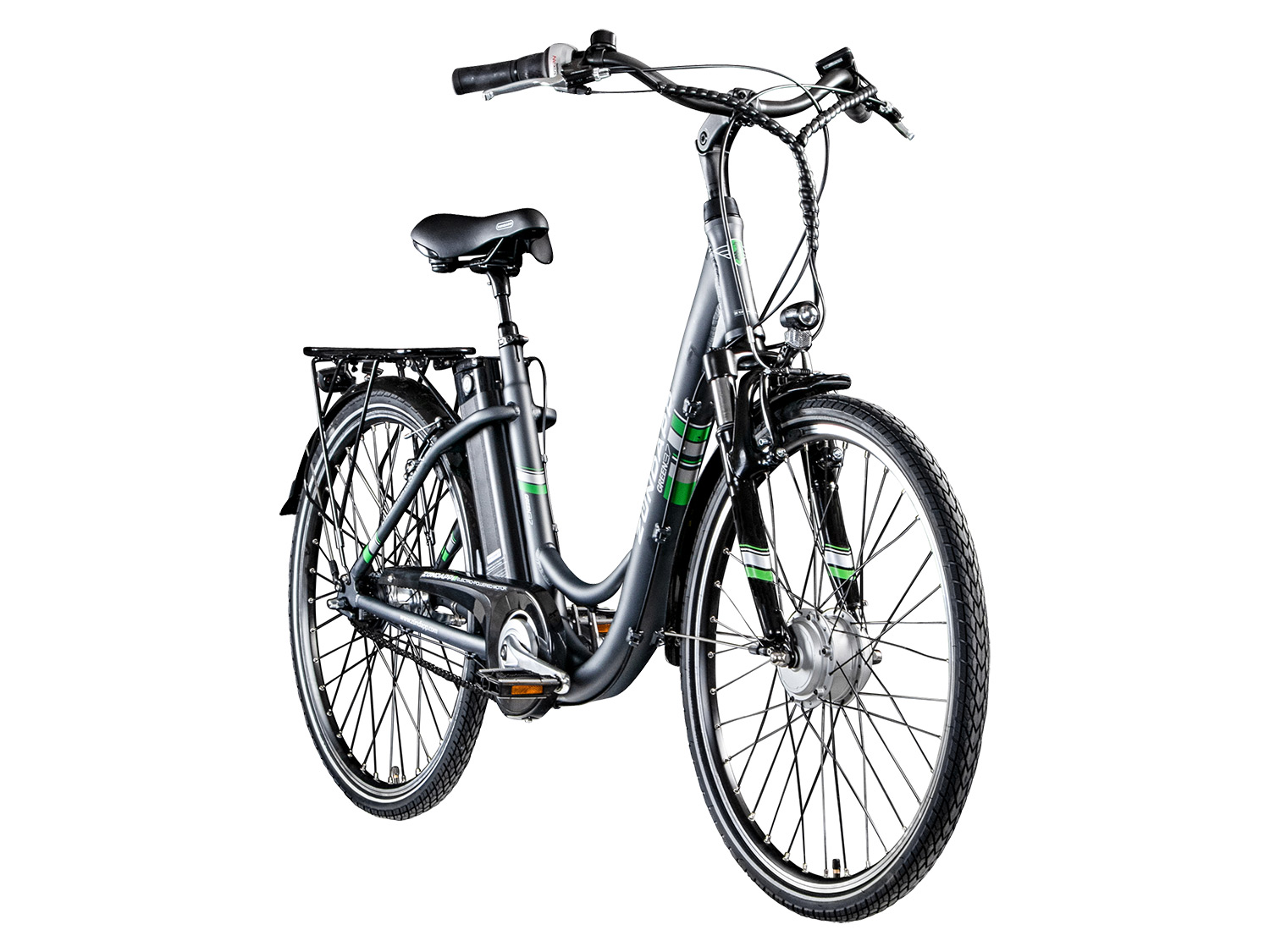 ZÜNDAPP Rower elektryczny E-Bike City »Green 3.7 E-Bike 700c«, 26 lub 28 cali. (26 Zoll anthrazit)