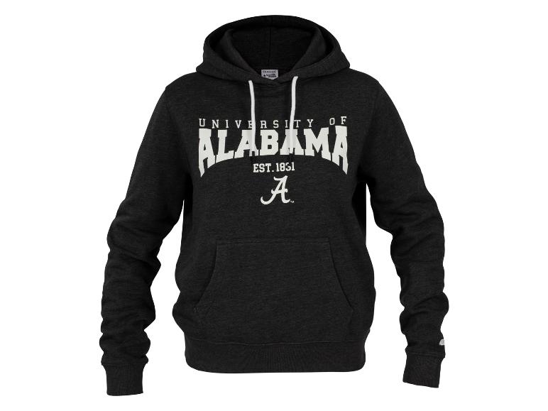 Ciemnoszara bluza z kapturem Uniwersytetu Alabama.