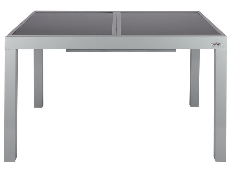 Pełny ekran: LIVARNO home Aluminiowy stół ogrodowy Houston, 120/180 x 90 cm, rozkładany, srebrny - zdjęcie 8