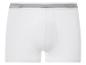 Białe bokserki z czarnym elastycznym pasem