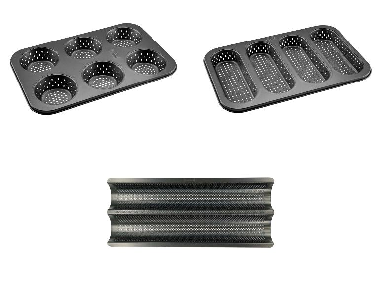 Forma do pieczenia bułek, z formą do długich bułek i formą do okrągłych bułek.