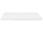 Biały materac dla niemowląt z pikowaniem w kształcie rombów.