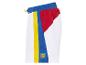 Szorty kąpielowe Lidl: białe, czerwone, niebieskie i żółte.