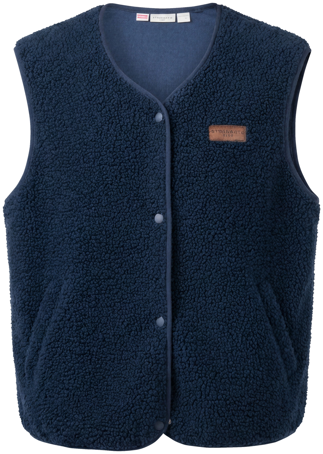 STRENESSE BLUE Kamizelka z polaru sherpa damska (Granatowy, S)