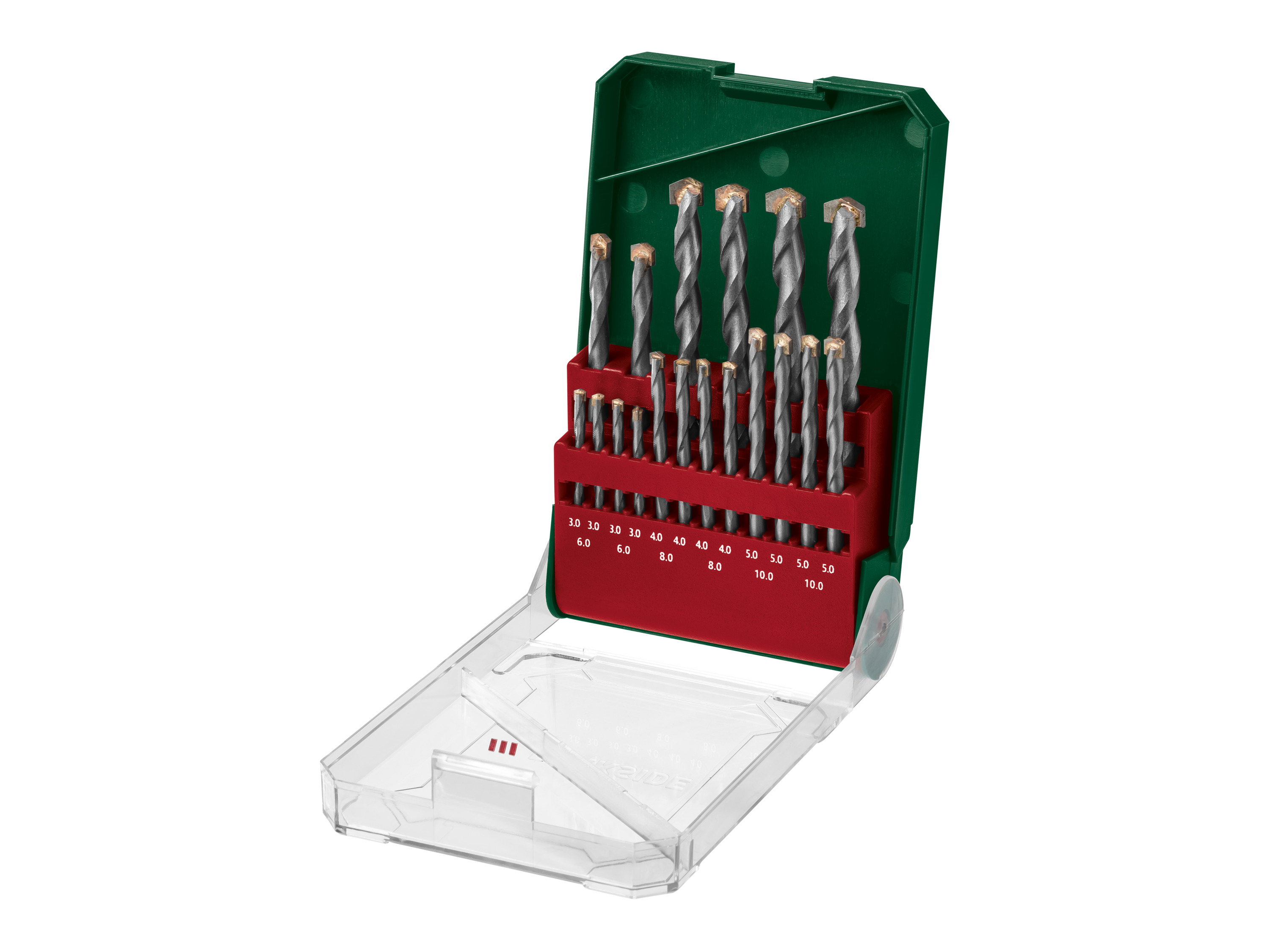 PARKSIDE® Zestaw wierteł, 18 lub 19 elementów (Wiertła do kamienia 18 sztuk.)