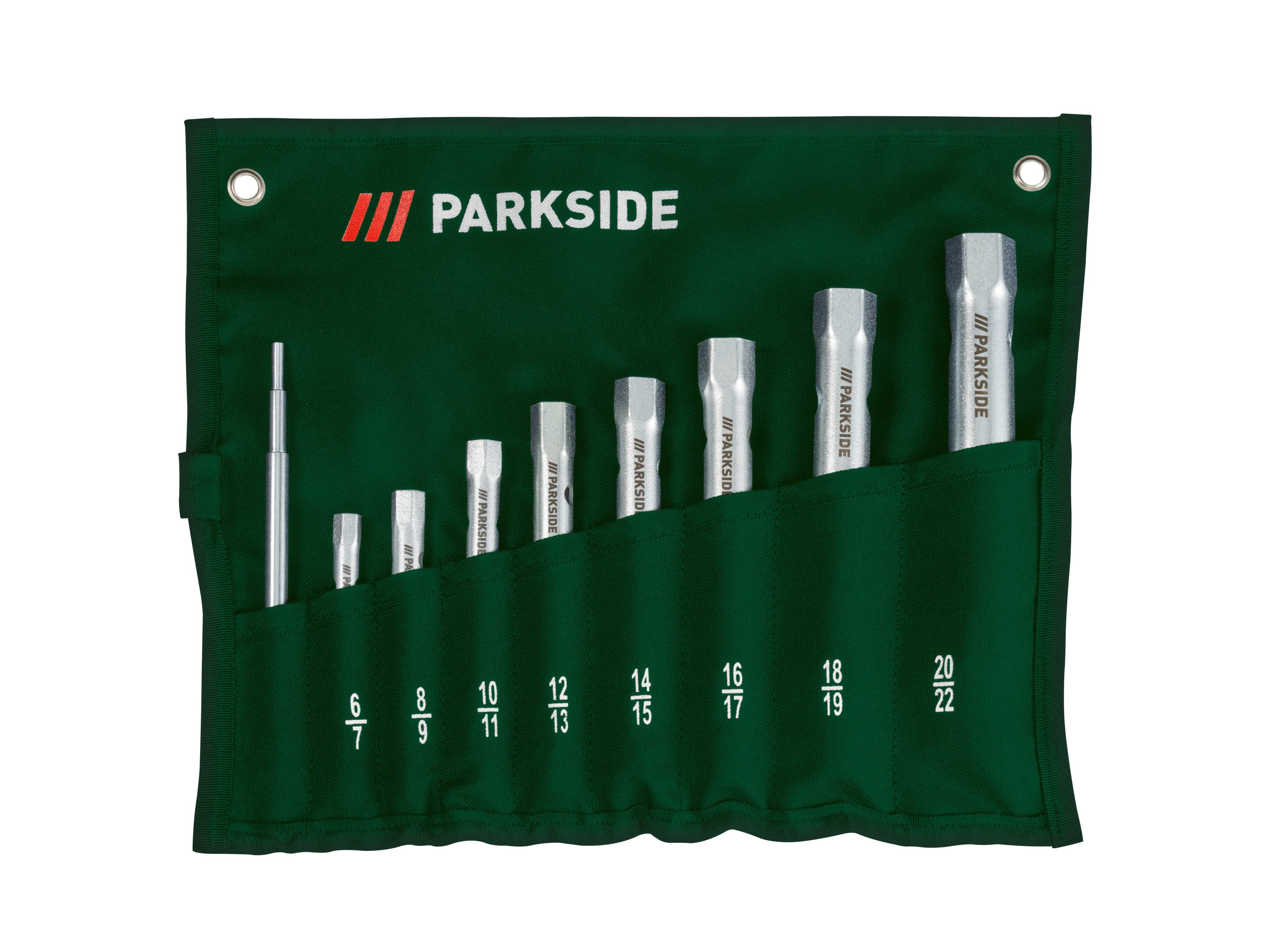 PARKSIDE® Zestaw kluczy płasko-oczkowych, 12 elementów lub nasadowych, 10 elementów (Zestaw kluczy nasadowych do rur)