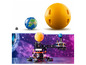 Model LEGO Technic przedstawiający Słońce, Ziemię i Księżyc.