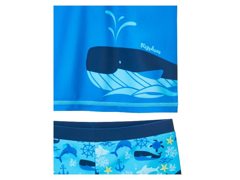 Strój kąpielowy Playshoes dla dzieci: góra i dół, motyw oceaniczny.