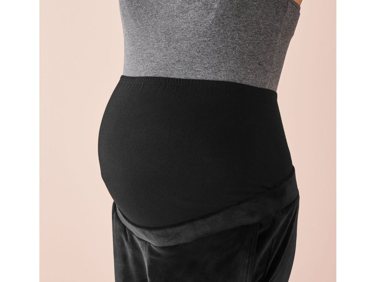 Pełny ekran: esmara Dres ciążowy welurowy z kapturem (bluza + spodnie) - zdjęcie 10