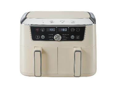 SILVERCREST® Dwustrefowa frytkownica beztłuszczowa Air fryer, 2600 W