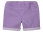 Fioletowe krótkie spodenki z podwiniętym dołem