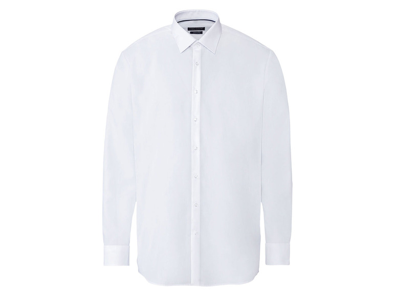Pełny ekran: NOBEL LEAGUE® Koszula biznesowa męska z bawełny, slim fit, biała - zdjęcie 1