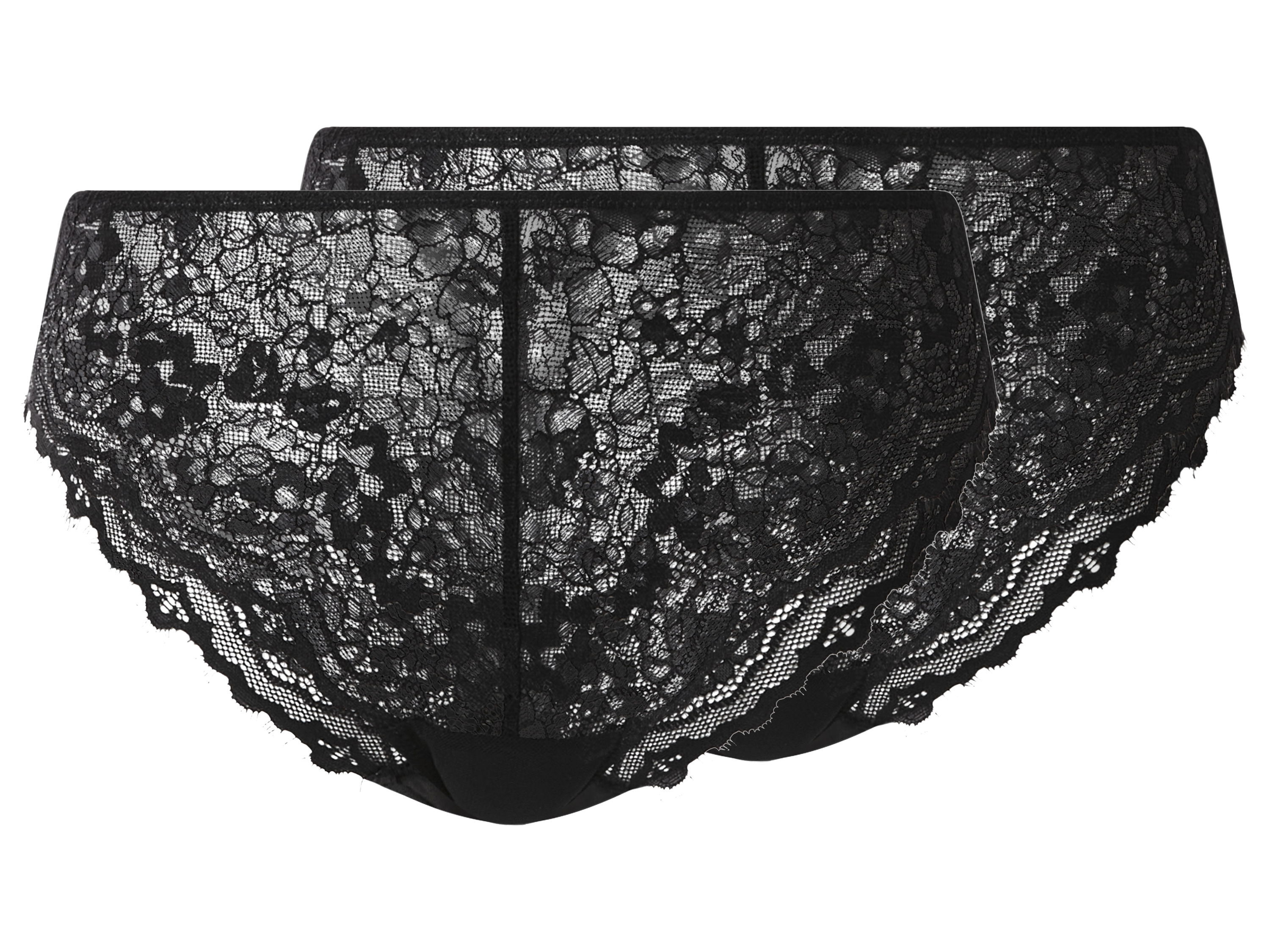 esmara® Figi damskie z koronką, 2 pary 