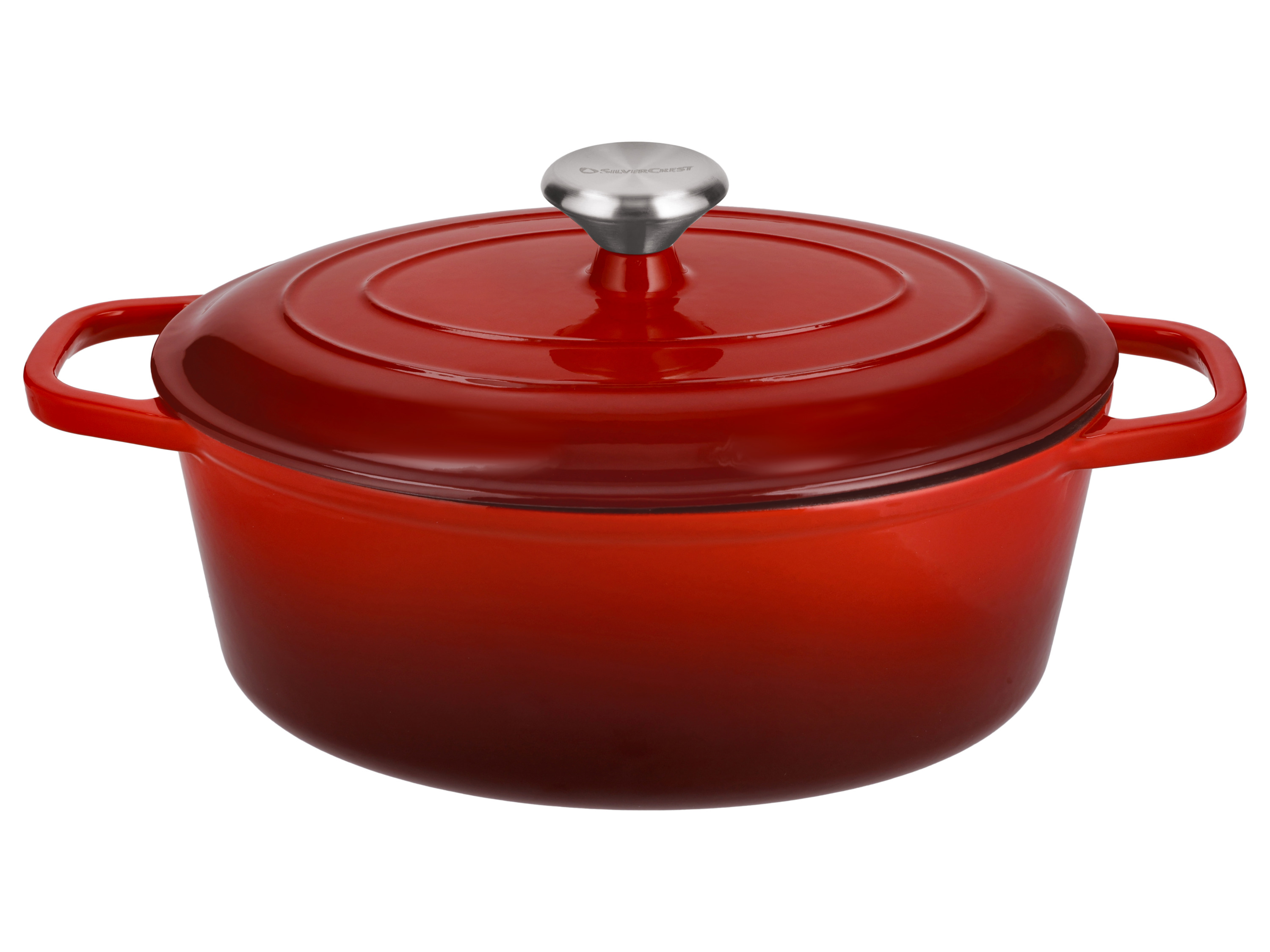 SILVERCREST® Żeliwna brytfanna Premium, Ø 29 cm (Czerwony)