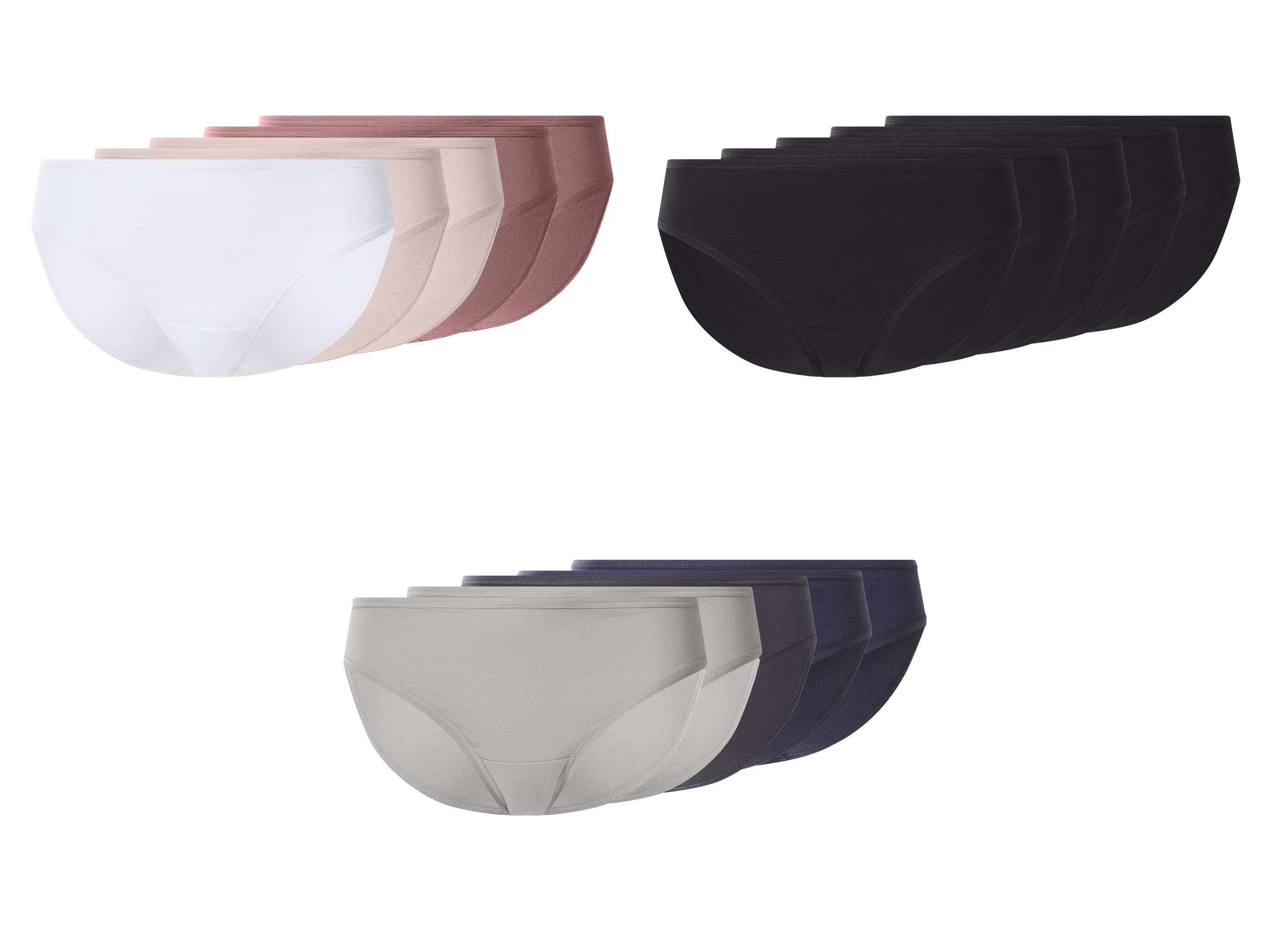 esmara® Majtki figi damskie z bawełną, 5 par