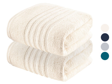 LIVARNO home Ręcznik frotte, 50 x 100 cm, 2 sztuki