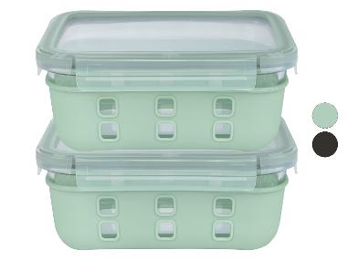 LIVARNO home Zestaw 2 szklanych lunchboxów