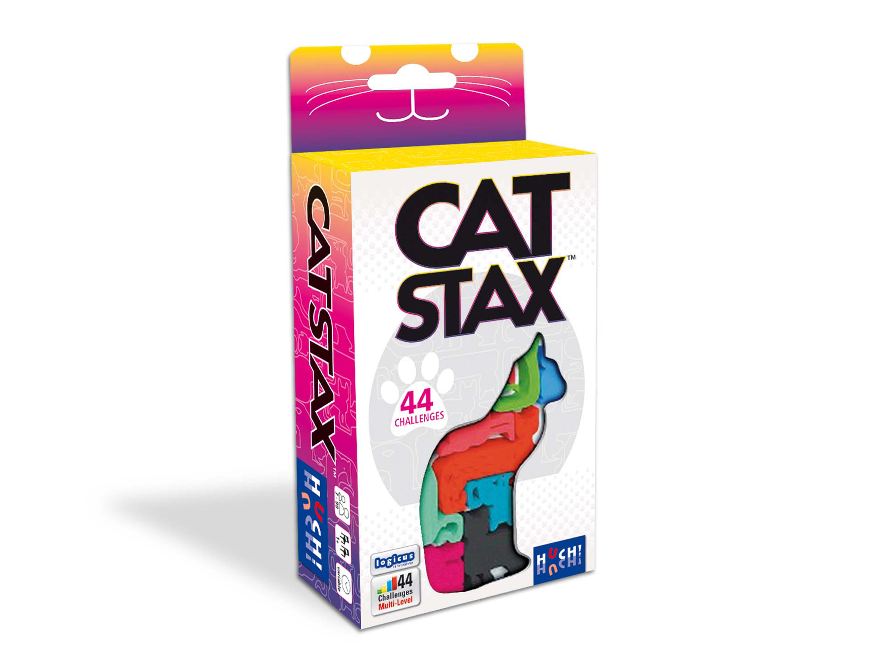 HUCH! Gra logiczna »Cat Stax« / »Dog Pile« / »Sea Stax« (Kot Staszek)