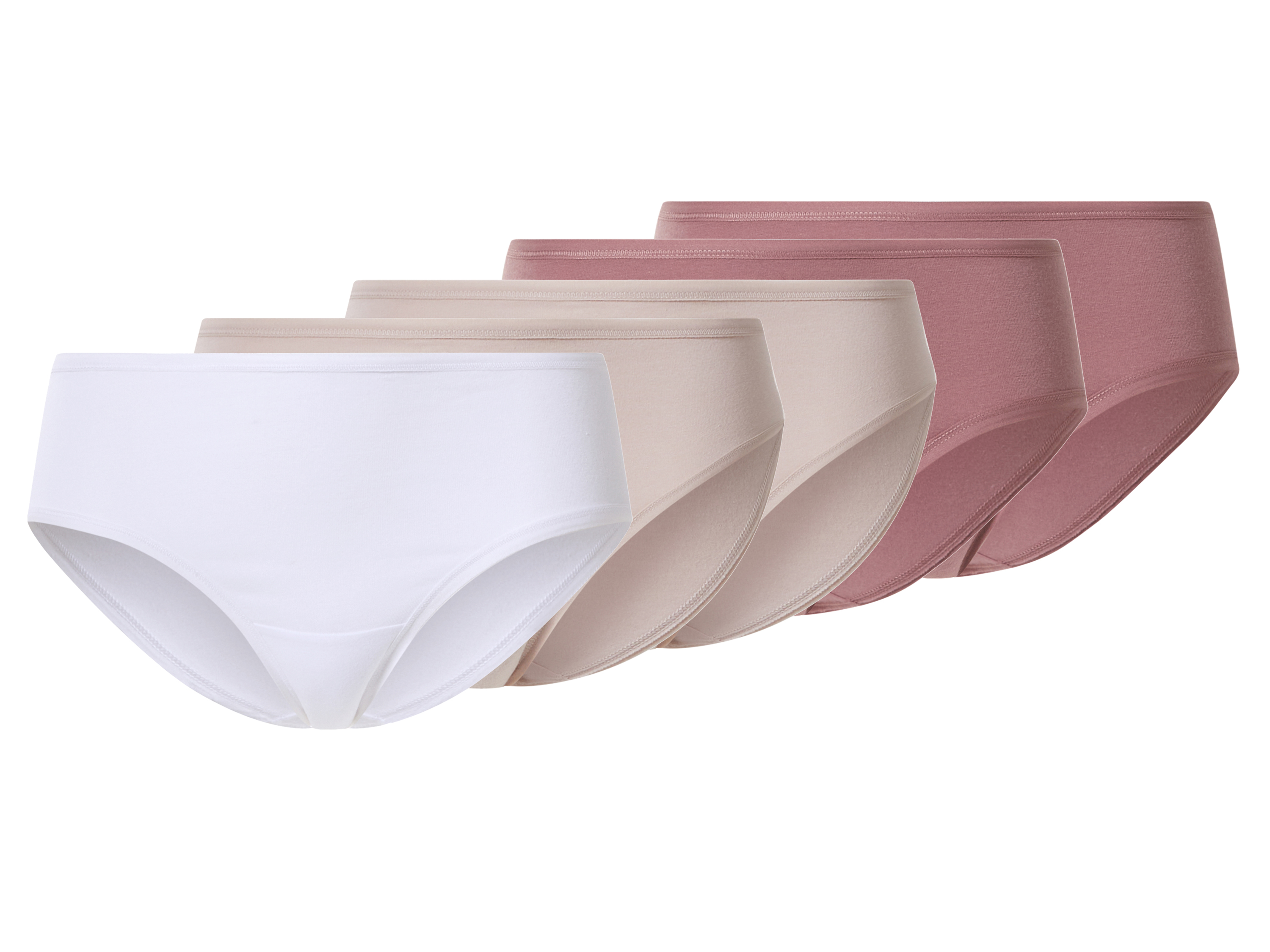 esmara® Majtki hipstery damskie z bawełną, 5 par