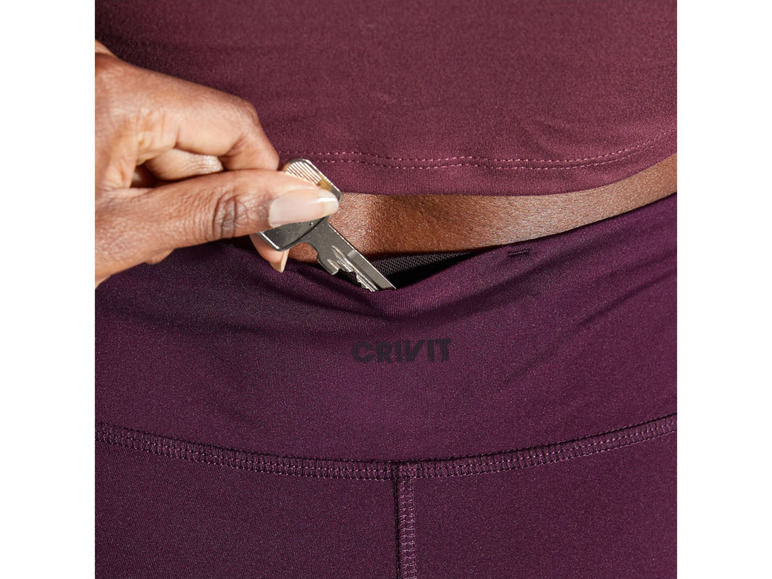 Pełny ekran: CRIVIT Spodnie funkcyjne damskie typu capri, szybkoschnące i odprowadzające wilgoć - zdjęcie 9