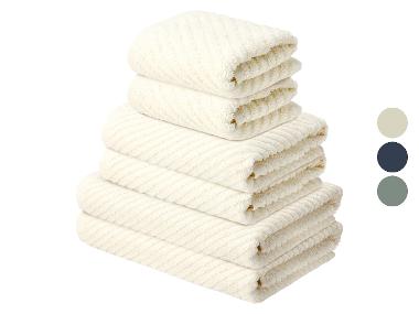 LIVARNO® Zestaw ręczników frotte, 6-częściowy