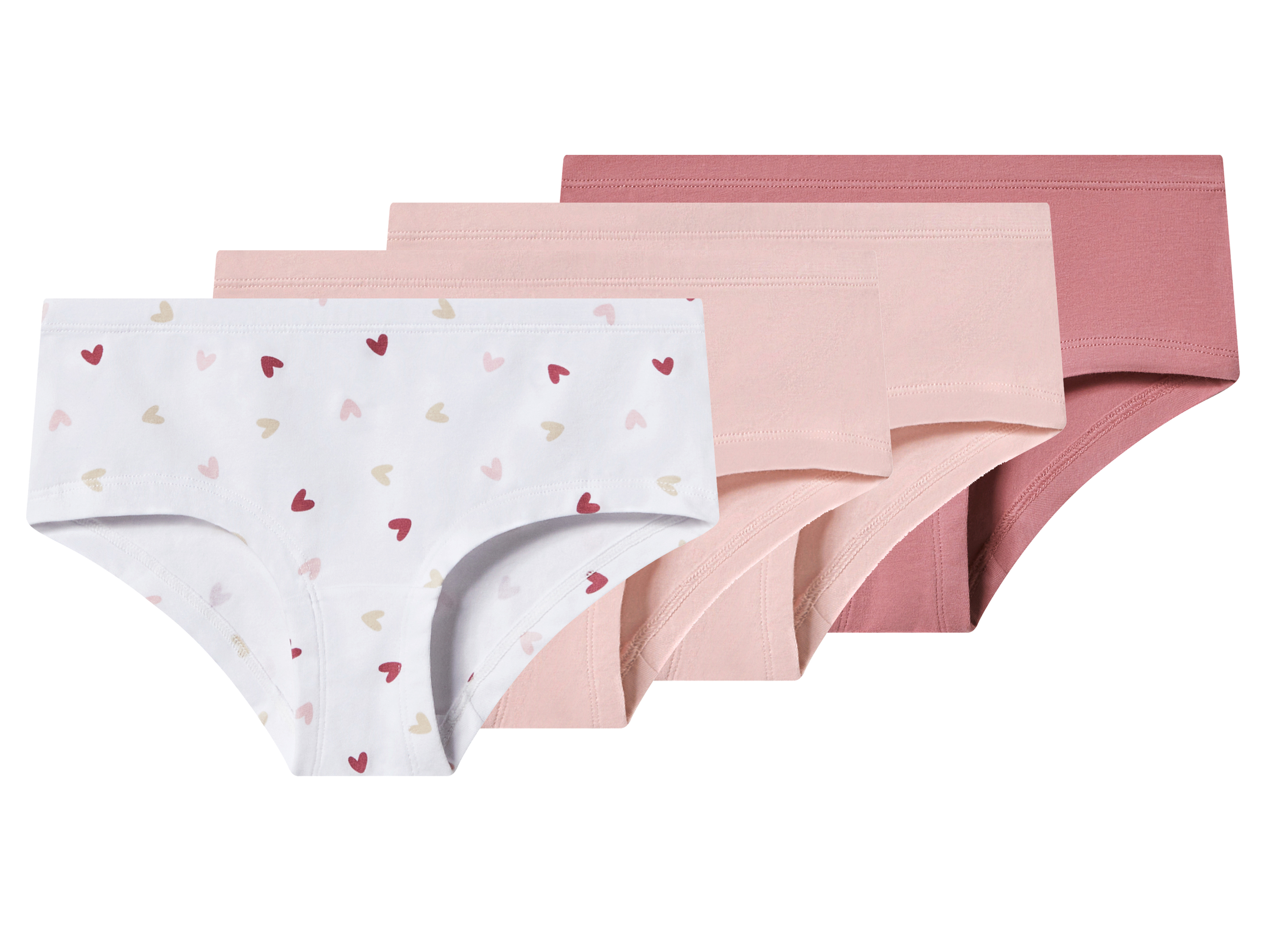 esmara® Majtki hipstery dziewczęce z bawełną, 4  pary 