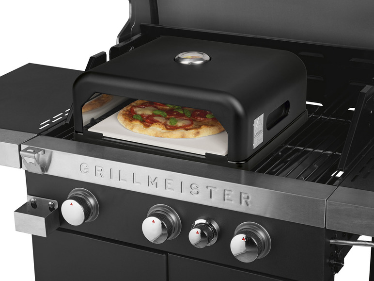 Pełny ekran: GRILLMEISTER Piec na pizzę do grilla gazowego i węglowego, z wyjmowanym kamieniem do pizzy - zdjęcie 5