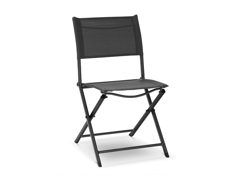 Pełny ekran: LIVARNO home Aluminiowy zestaw balkonowy Houston, stolik i 2 krzesła, czarny/ antracyt - zdjęcie 4