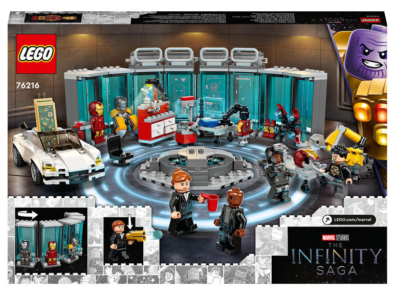 Pełny ekran: LEGO® Marvel Super Heroes 76216 Zbrojownia Iron Mana - zdjęcie 8