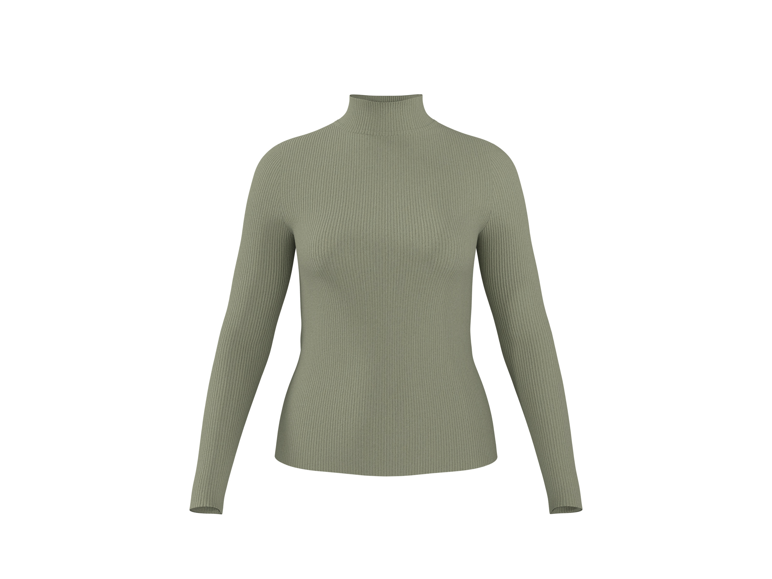 ESMARA® Sweter z cienkiej dzianiny damski (zielony, S(36/38))