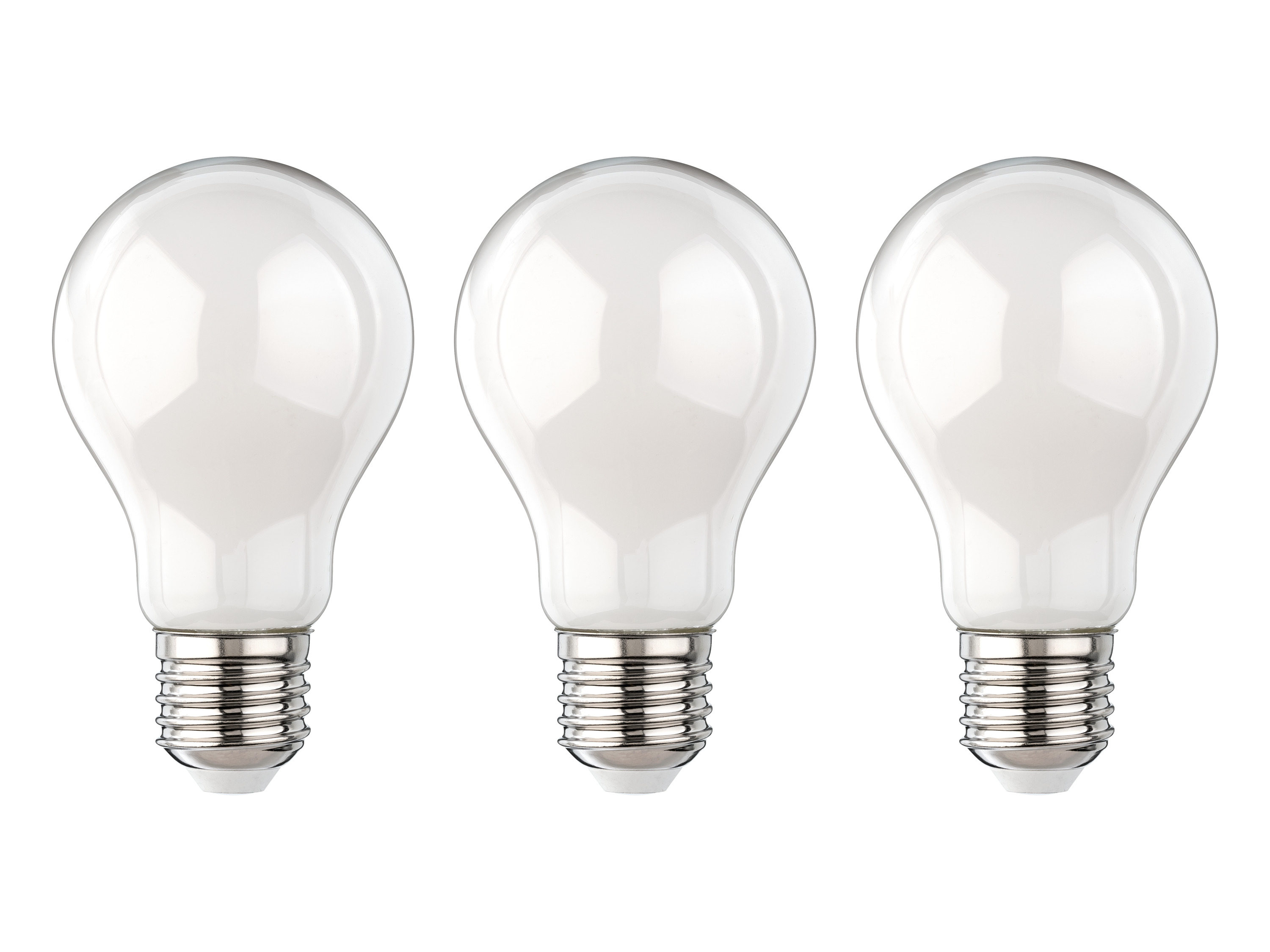 LIVARNO® Zestaw 3 sztuk żarówek filamentowych LED (E27, mleczny)