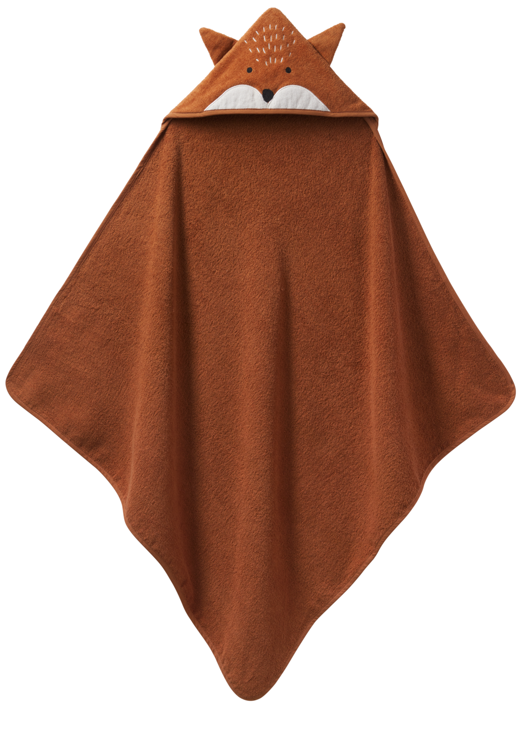 LUPILU® Ręcznik kąpielowy z kapturkiem dla niemowląt, 85 x 85 cm (Lis)