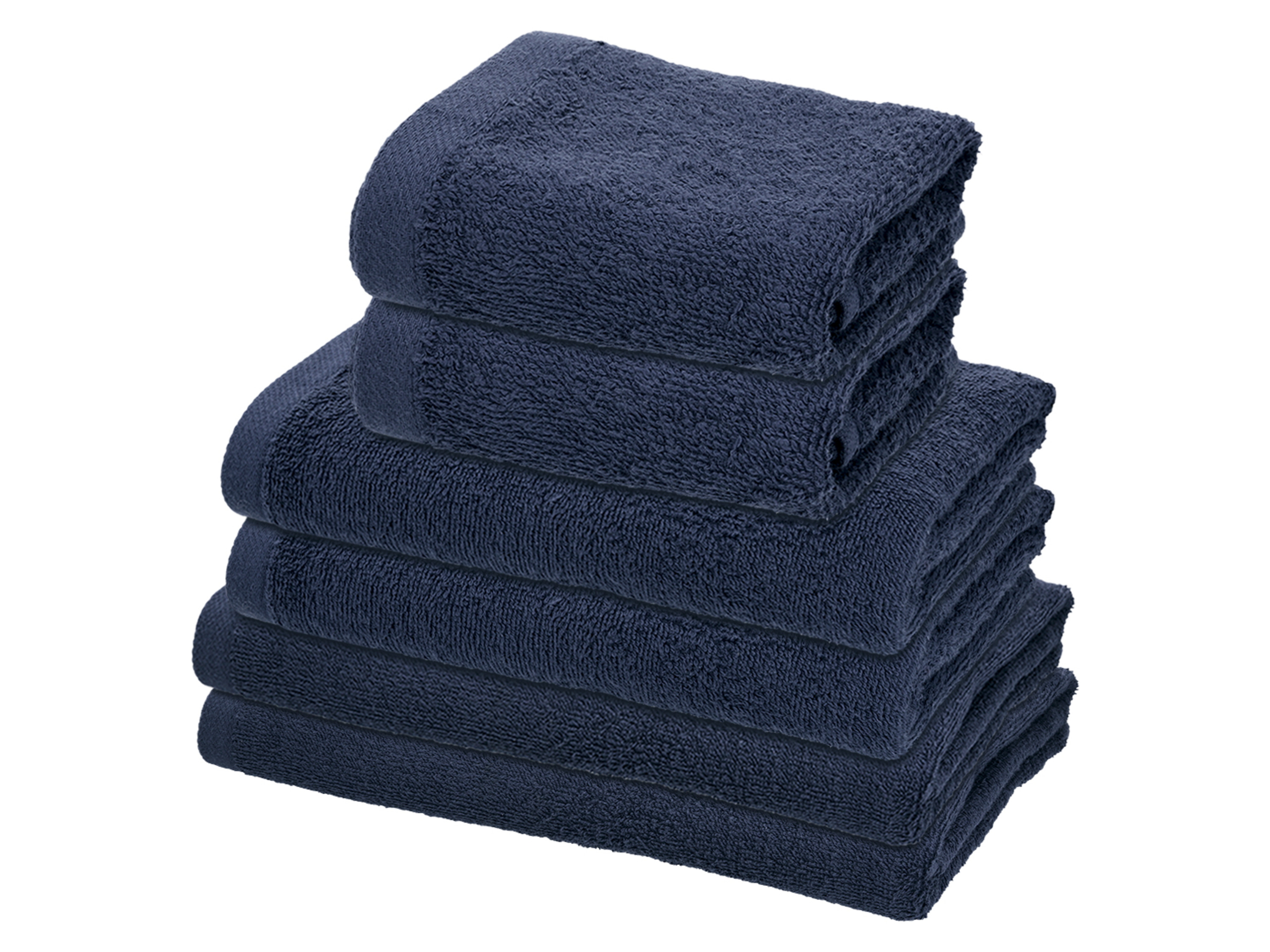 LIVARNO® Komplet 6 ręczników frotte (Niebieski)