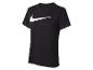 Czarny t-shirt Nike z białym logo.