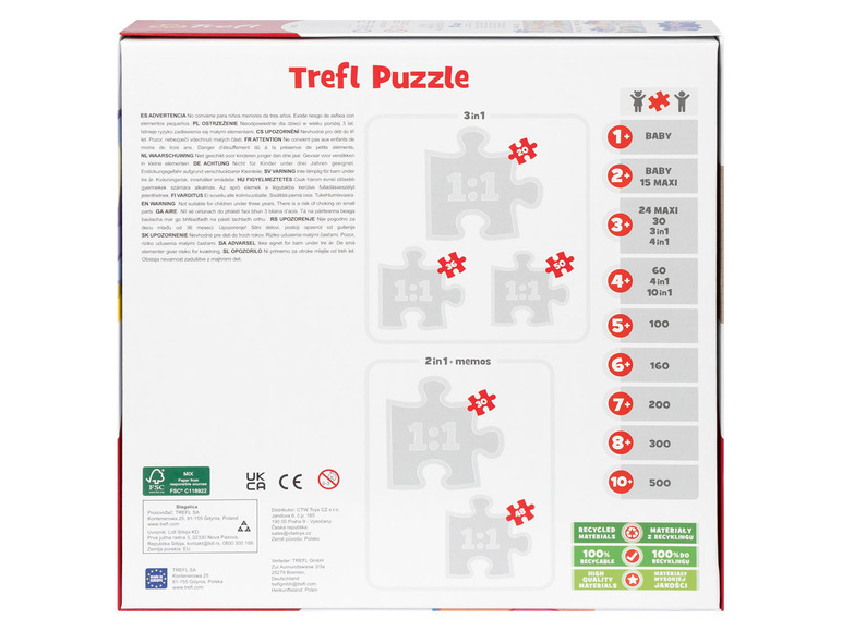 Pełny ekran: Trefl Puzzle 3 + 1, 1 zestaw - zdjęcie 3